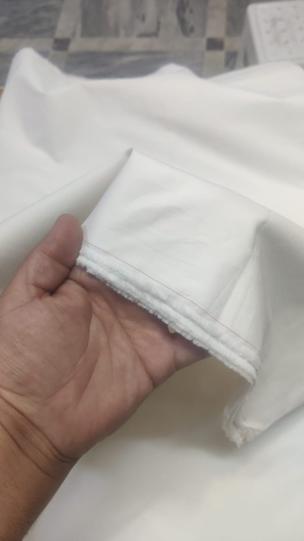 2 Piece Off White Unstitched Fabric Gents Cotton