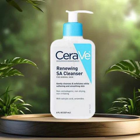 Cerave Renewing Sa Cleanser And Hydrating Cleanser With Salicylic Acid & Ceramides – (237ml)
