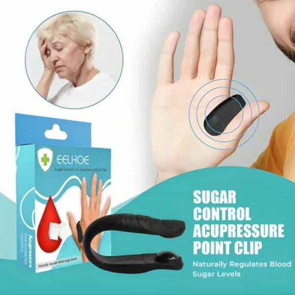 Sugar Control LI4 Acupressure Point Clip | Wearable Stress & Migraine Relief Hand Clip