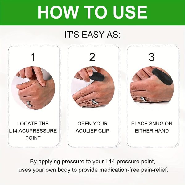 Sugar Control LI4 Acupressure Point Clip | Wearable Stress & Migraine Relief Hand Clip