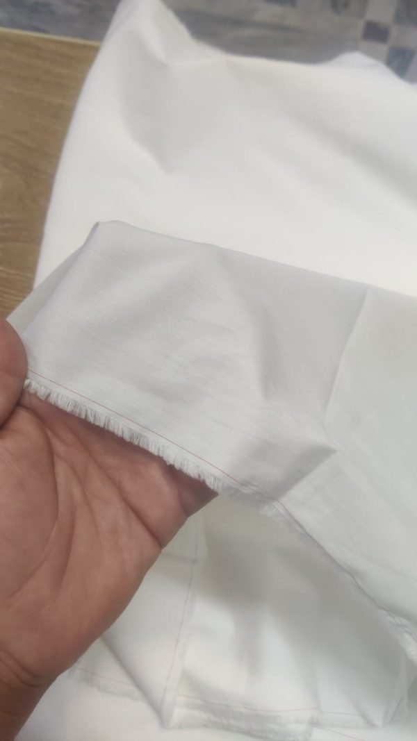 2 Piece Off White Unstitched Fabric Gents Cotton