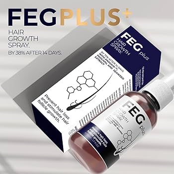 Feg Plus Beard & Hair Growth Serum Spray Powered By Nature For Visible Results | Best Quality Hair Growth Spray – Hair Serum – 60 Ml