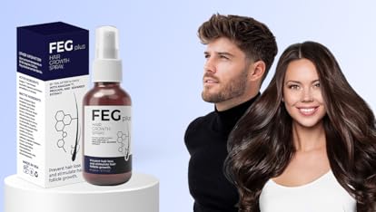 Feg Plus Beard & Hair Growth Serum Spray Powered By Nature For Visible Results | Best Quality Hair Growth Spray – Hair Serum – 60 Ml