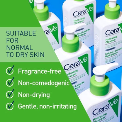 Cerave Renewing Sa Cleanser And Hydrating Cleanser With Salicylic Acid & Ceramides – (237ml)