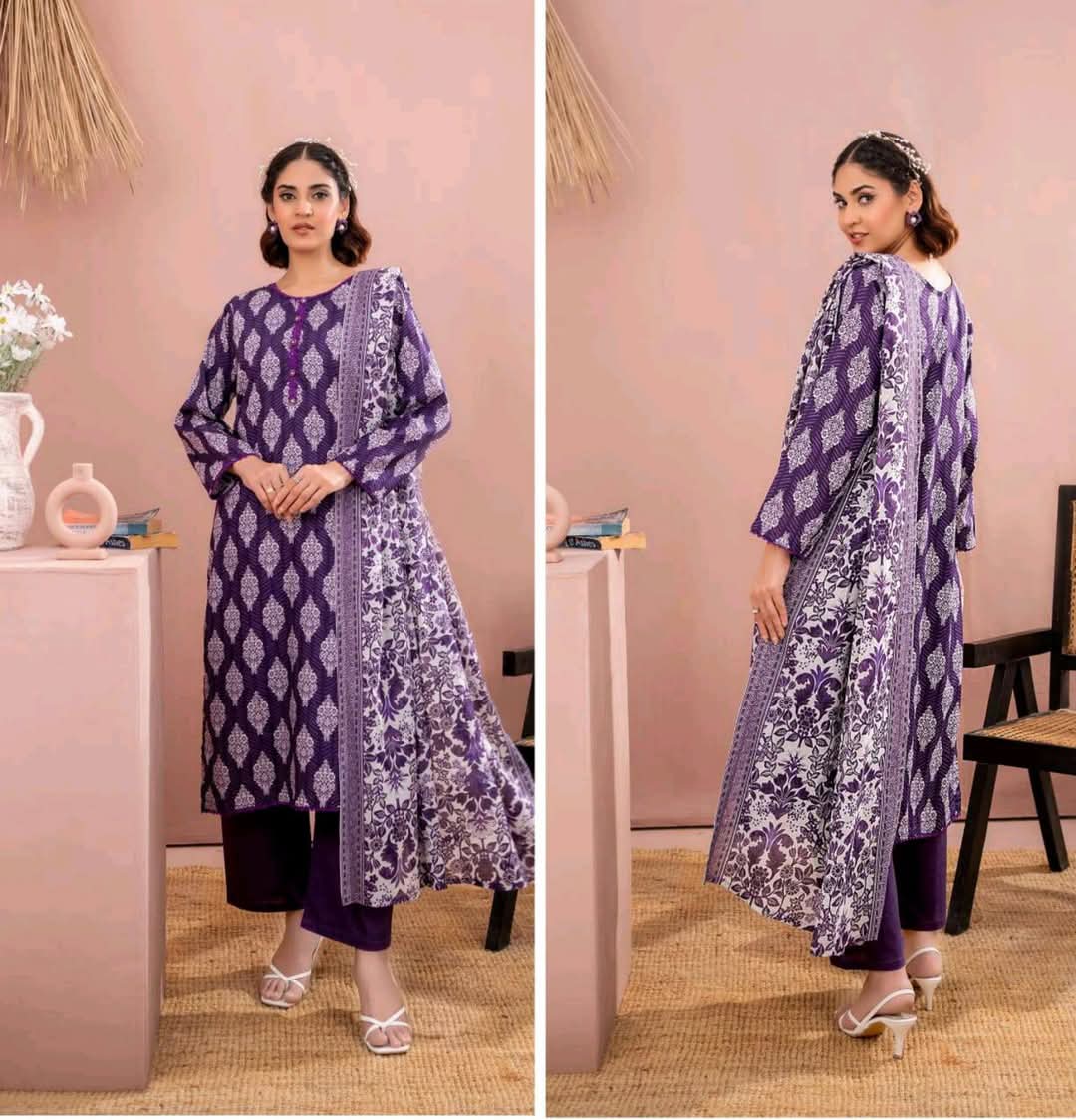 ✨ Zesh ✨ 3 Pieceunstitched Suit Zesh Summaer Lawn Collection 2025