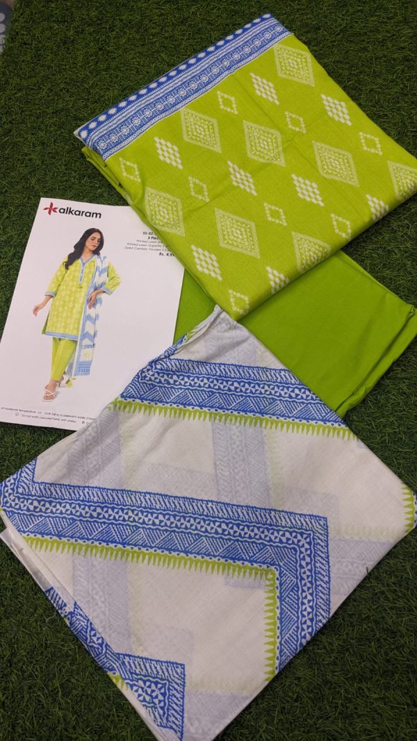 Alkaram Lawn | Unstitched Collection 3 Pieces Casual Wear| Summer Collection 2025 Collection Vol 1❤️