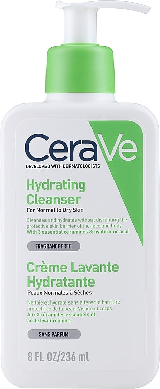 Cerave Renewing Sa Cleanser And Hydrating Cleanser With Salicylic Acid & Ceramides – (237ml)